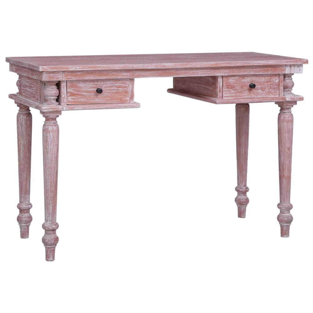 Petromila vidaXL Písací stôl 115x50x78 cm masívne mahagónové drevo